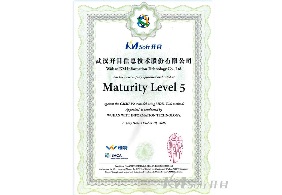 2024年CMMI5級證書